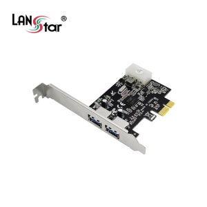 랜스타 2포트 USB3.0 PCI-Express 확장 카드 LS-PCIE-EX302-N