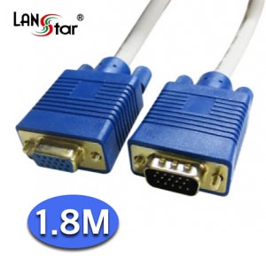 랜스타 RGB 모니터 연장케이블 1.8M LS-RGB-15MF-1.8M