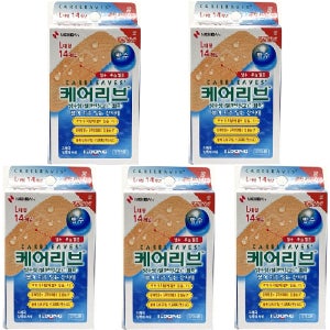 케어리브 방수 밴드 대형 L 14개입 5개