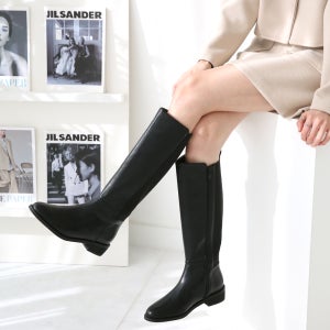 여성 빅사이즈 롱부츠 발편한 통넓은 첼시롱부츠