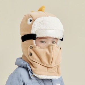 키즈 바라클라바 아기 클라바 공룡 유아 스키 모자 마스크 군밤 방한 모자