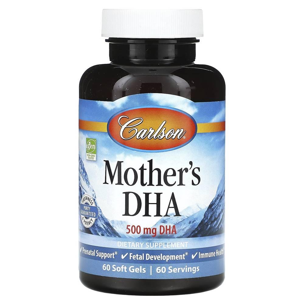 Carlson Mother’s <b>DHA 500mg</b> 칼슨 <b>마더스 DHA</b> 소프트겔 60정