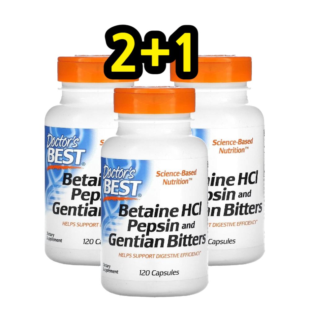 닥터스베스트 베타카로틴 <b>베타인 HCL 펩신</b> 120정 3set
