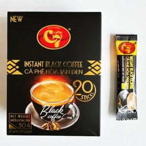 베트남 C7 블랙 인스턴트 커피 무설탕 50g(2.5gX20팩)X 5box / Ca Phe Hoa Tan Den 롯데마트 커피 Luwak 루왁 아메리카노 푸꾸옥 다낭 나트랑