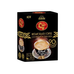 베트남 C7 블랙 인스턴트 커피 무설탕 50g(2.5gX20팩)X 6box / Ca Phe Hoa Tan Den 롯데마트 커피 Luwak 루왁 아메리카노 푸꾸옥 다낭 나트랑