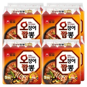 농심 오징어짬뽕 124g, 40개