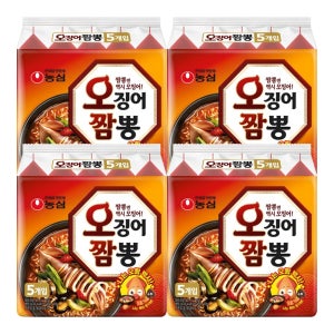 농심 오징어짬뽕 124g, 20개
