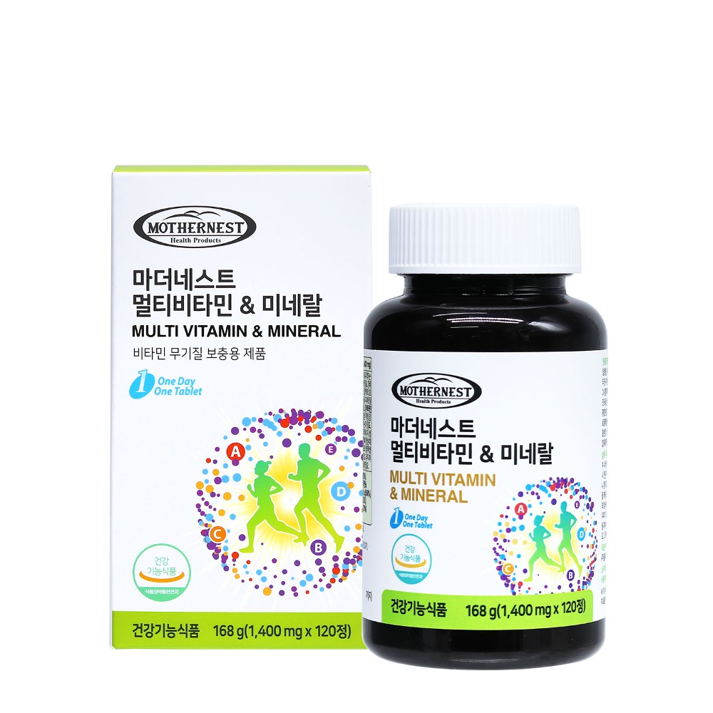 [<b>마더네스트</b>] 멀티비타민&amp;미네랄120정 맛있는 <b>종합</b>비타민
