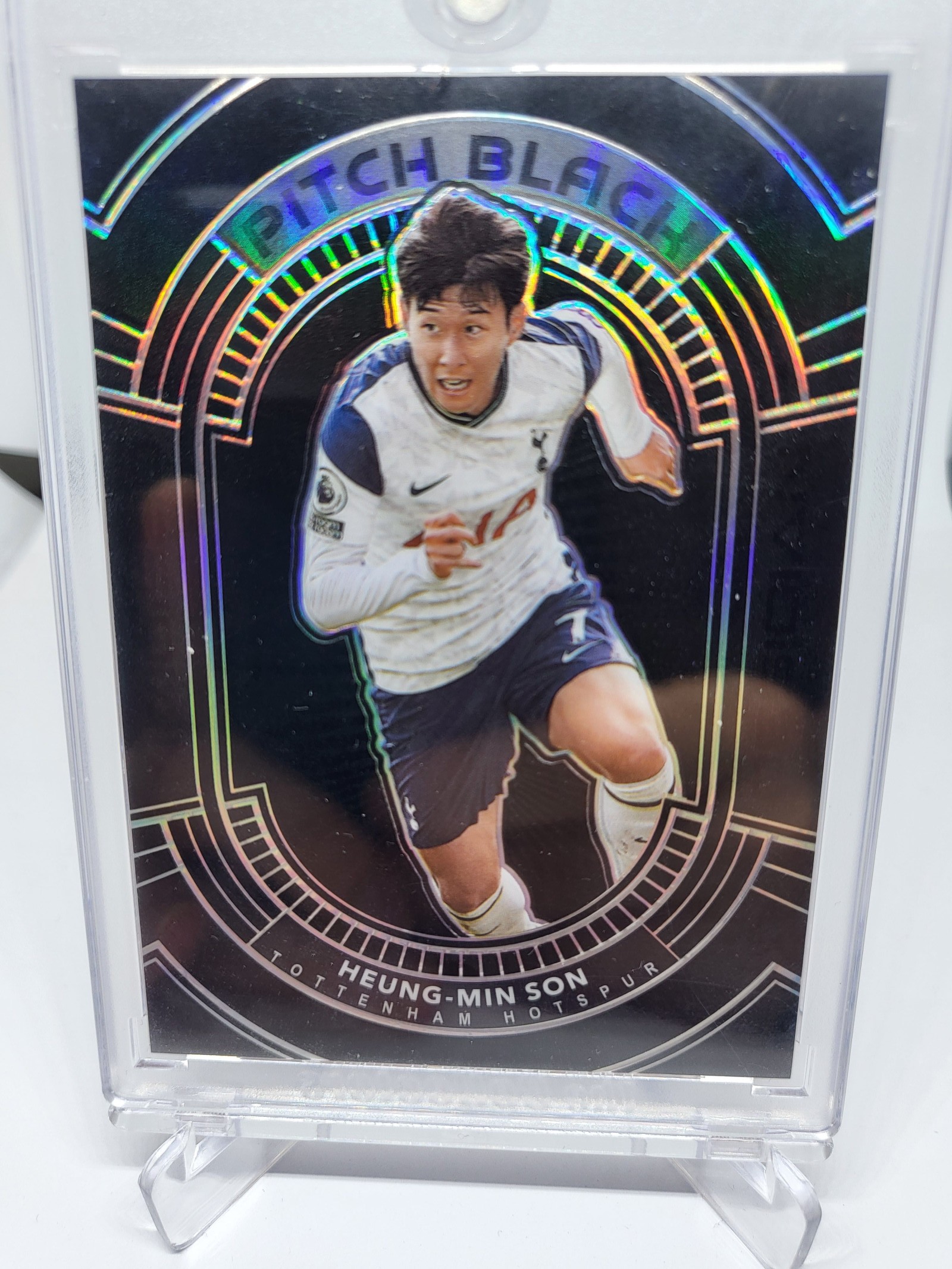 2020 Panini Obsidian Pitch Black 손흥민 한정판 인서트 EPL 카드