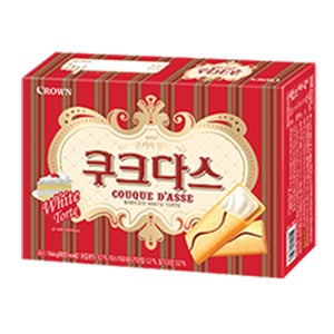 크라운 쿠크다스 화이트토르테 128g (중)