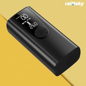 레인스카이 타이어 공기압 주입기 올인원 공기주입기 차량용 바퀴 휴대용 에어펌프