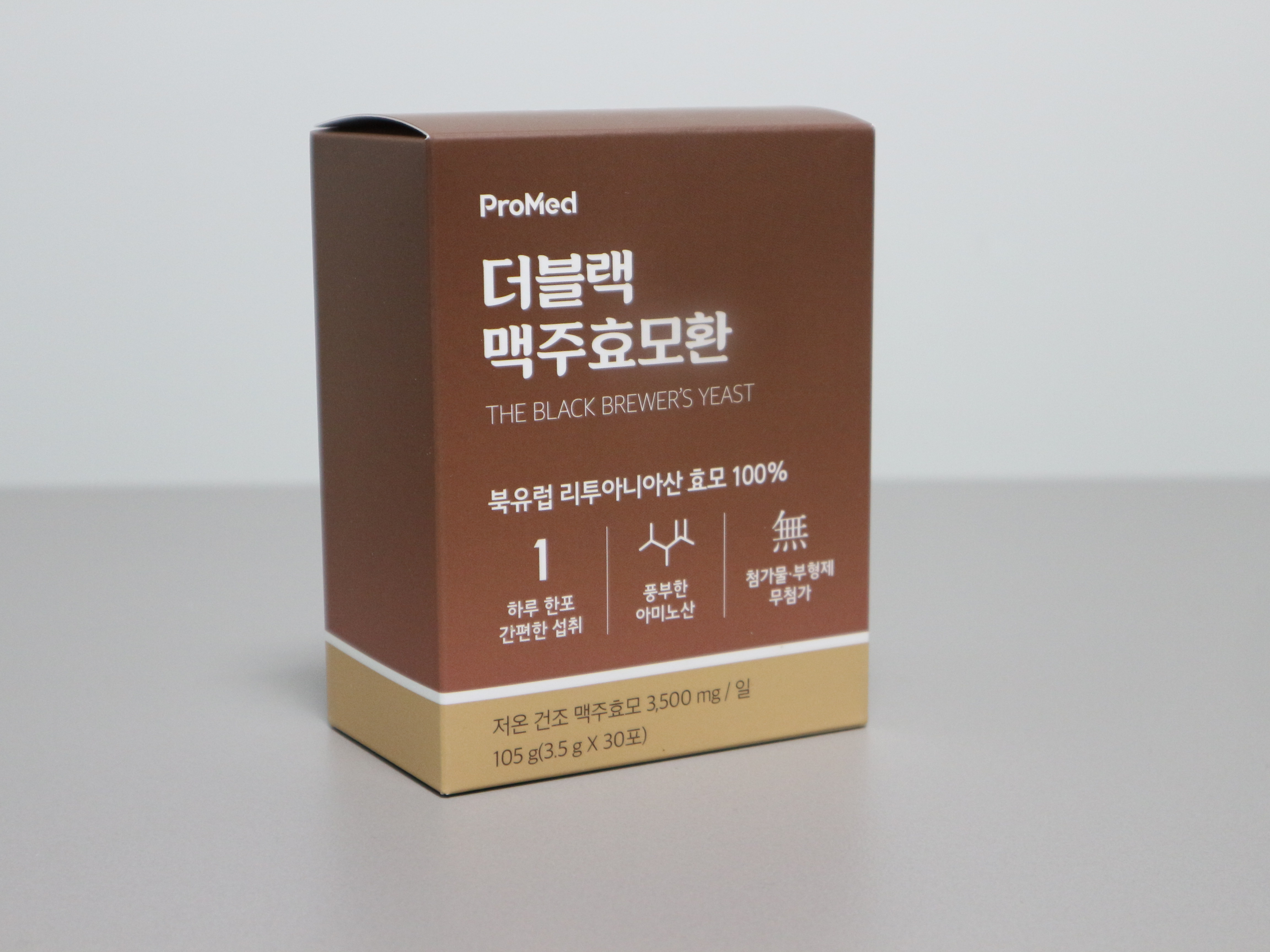 프로메드 <b>더블랙 맥주효모환</b> 3.5g x 30포 1박스