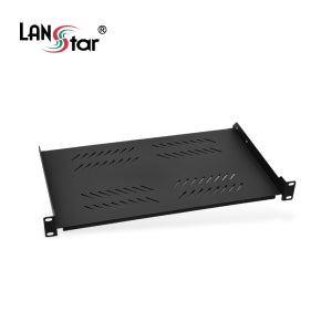 랜스타 1U 허브랙 전면거치 선반 검정 280mm LS-FSB