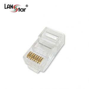 [LANSTAR] 모듈러콘넥터 RJ-45 LSN CAT6 UTP 8P8C (100개)