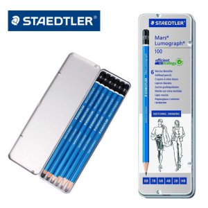 스테들러 마스 루모그라프 100 6개입 틴케이스 (100 G6)