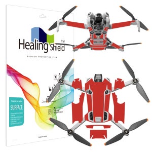 힐링쉴드 DJI 미니4 프로 레드 외부보호필름 세트