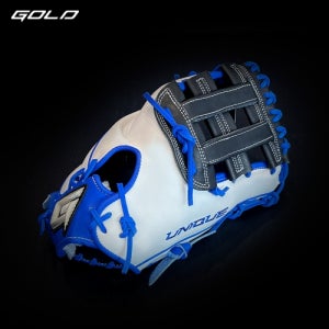 골드 GOLD 유니크 야구 1루 미트 PRO-032 (블랙/화이트/블루)