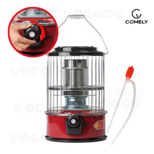 COMELY 코멜리 심지식 석유난로 반영구적 유리심지 360도 입체난방 자동전도소화 무드등 THD-8966