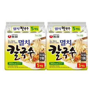 농심 멸치칼국수 98g, 10개