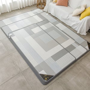 한일의료기 무자국 무결점 17mm 전기장판 내츄럴 모던 그레이 소형