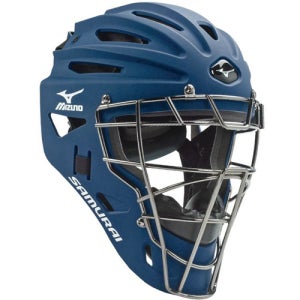 미즈노 사무라이 일체형 포수 헬맷 마스크 성인용 380191 (네이비)