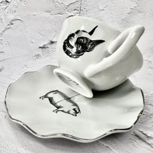 메종 파리 시리즈 언더독 커피잔 세트 홈카페 브런치 디저트 신혼 결혼 집들이 선물