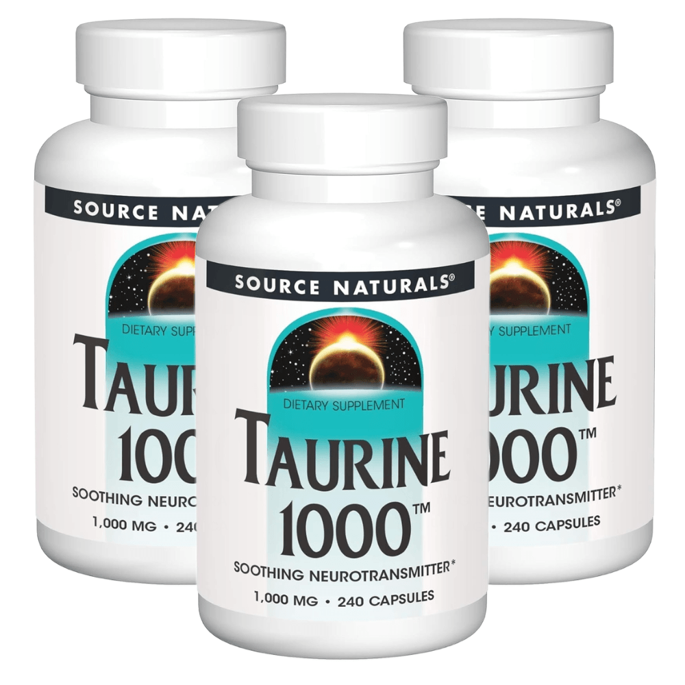 소스 내추럴스 타우린 Taurine 1000mg 240캡슐 3개