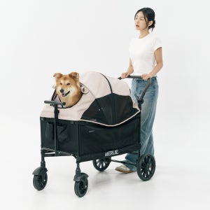 멀리 저상형 강아지유모차 웨건 개모차 MW6-람브로베이지