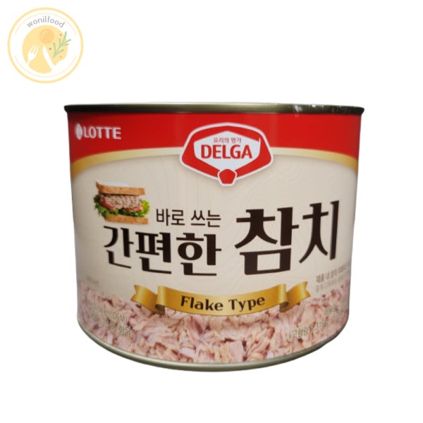 대용량 참치캔 롯데 웰푸드 델가 간편한참치 1.88kg 플레이크타입 외 6종