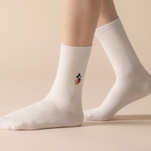 삭피엔스 디즈니 캐릭터 프리미엄 자수 양말 선물세트 (22-26cm) 미키 미니 푸우 도날드덕 덤퍼 데일 칩 N배송