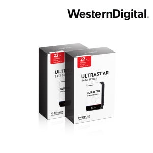 [WD공식총판점] Ultrastar HC570 22TB WUH722222ALE6L4 2PACK 패키지 무상3년 22TBx2 44TB 서버 NAS (22TB 2개 묶음)
