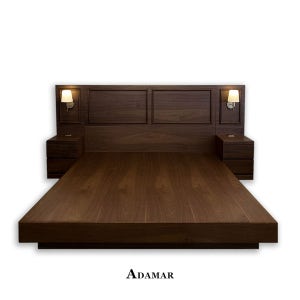 아다마르가구 월넛 웨인스 침대 슈퍼싱글 퀸 킹 라지킹 이스턴킹 주문제작가구 신혼가구
