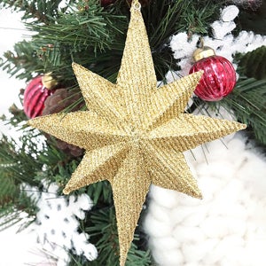 크리스마스 트리 장식 인형 오너먼트 입체 별 펄 스타 16cm 트리꾸미기 디자인 볼