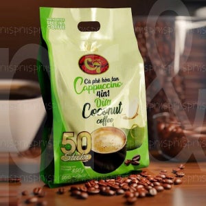 베트남 커피 C7 골든 위즐 코코넛 카푸치노 커피 850g (17gx50포) X 6봉지 롯데마트 아메리카노 푸꾸옥 루왁 Luwak Cappuccino 다낭 나트랑