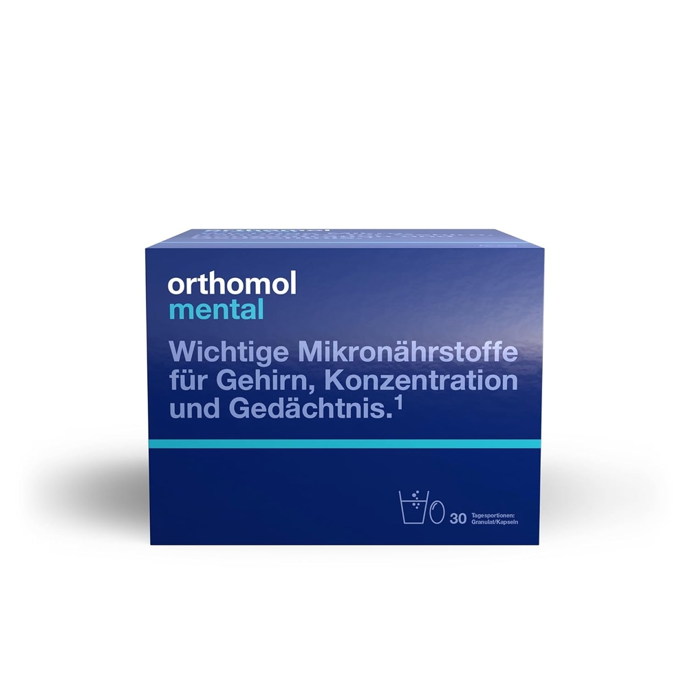 Orthomol mental 판토텐산 및 오메가3 함유 30회분 과립/캡슐
