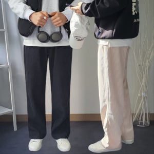 1+1 남자골덴와이드팬츠 기모코듀로이바지 겨울밴딩바지