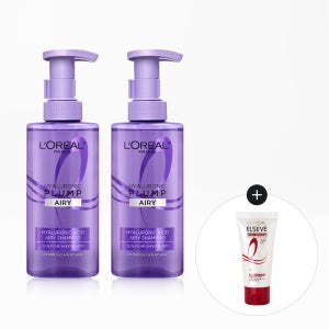 [+2.6CM UP] 로레알파리 히알루론산 볼륨업 샴푸 440ml 2개 (+토탈 리페어 5 헤어팩 50ml)