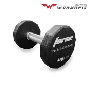 워런핏 FORCE 포스 12각 CPU 우레탄 덤벨 아령 3kg 낱개판매