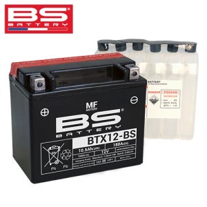 BS 배터리 MF 타입 BTX12-BS 12V 10.5Ah - 네오포르테, 딩크250, 보이저250, 베스파 GTS300, GTV300