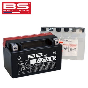 [무료완충이벤트] BS 배터리 MF 타입 BTX7A-BS 12V 6.3Ah - 엑시브, 비노125, 넥스, 어드레스, SYM JET14, DD110, 필그림125