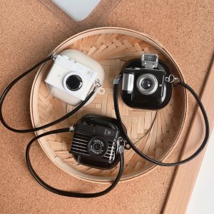 갤럭시 버즈 케이스 레트로 카메라 모형 3D 스트랩 버즈 프로