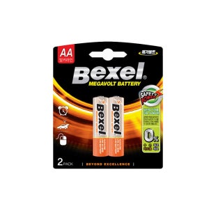 벡셀 메가볼트 알카라인 건전지 AA 2입