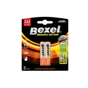 벡셀 메가볼트 알카라인 건전지 AAA 2입