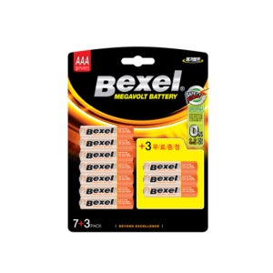 벡셀 메가볼트 알카라인 건전지 AAA 7+3입