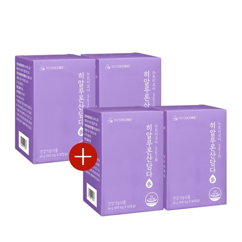 [2+2] <b>뉴트리</b>코어 WCS <b>히알루론산</b> 담다 4박스 (900mg x 240캡슐)