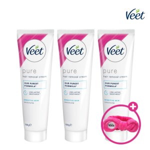 VEET 비트 언더암 겨드랑이 제모크림 민감성 피부용 100ml, 3개