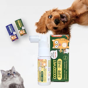 코쿤펫 구내염 치료제 15ml 고양이 강아지 입냄새 강아지치석제거 스프레이