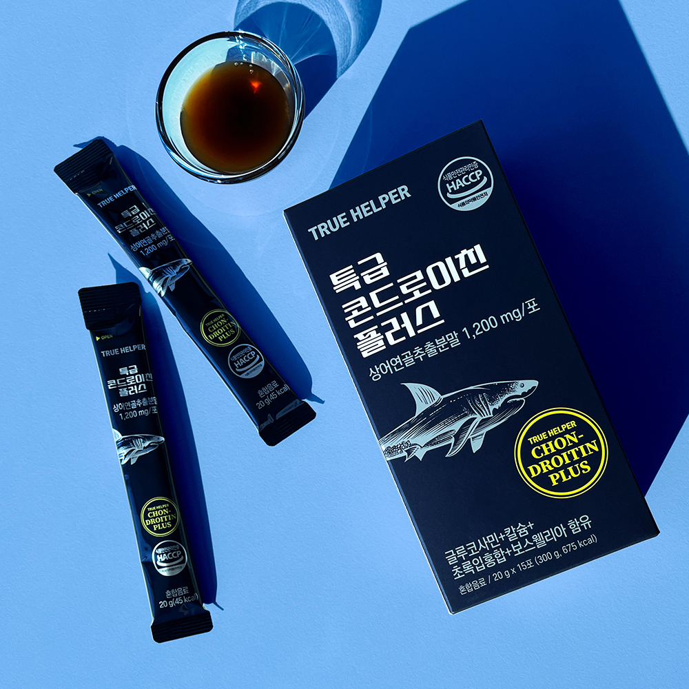콘드로이친 1회분 1200 mg 플러스 MBP <b>상어 연골</b> 고함량 액상 스틱 1박스