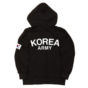 ROKA 로카 군인 군용 아미 블랙기모 후드티 남여공용 더샤벨
