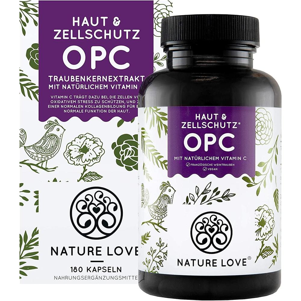 <b>Nature Love</b> OPC French Grapes Seed Extract 독일 <b>네이처러브</b> OPC 프랑스 포도씨추출 비타민C 180캡슐